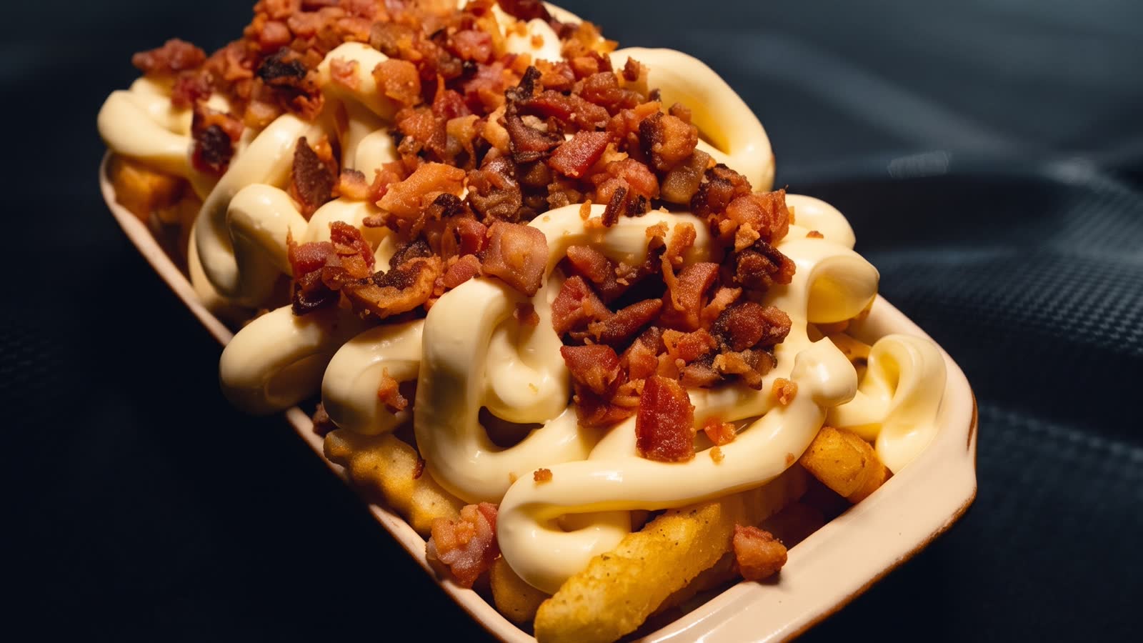 Batata Paddock com cheddar e bacon
